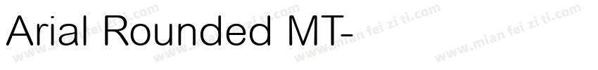 Arial Rounded MT字体转换